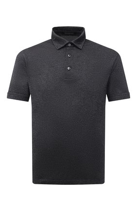 Мужское хлопковое поло ERMENEGILDO ZEGNA черного цвета по цене 23100 руб., арт. UW344/723 | Фото 1 Мужское хлопковое поло ERMENEGILDO ZEGNA черного цвета, арт. UW344/723 | Фото 1