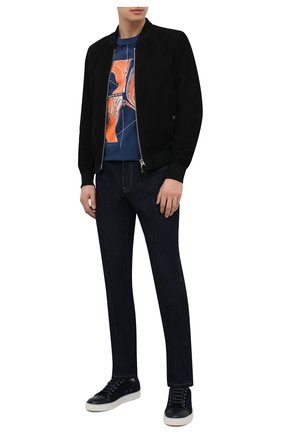 Мужские джинсы ERMENEGILDO ZEGNA темно-синего цвета по цене 74400 руб., арт. UWL02/JL01 | Фото 2 Мужские джинсы ERMENEGILDO ZEGNA темно-синего цвета, арт. UWL02/JL01 | Фото 2