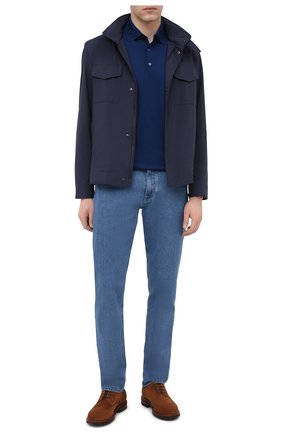 Мужские джинсы ERMENEGILDO ZEGNA голубого цвета по цене 41950 руб., арт. UWI70/JS01 | Фото 2 Мужские джинсы ERMENEGILDO ZEGNA голубого цвета, арт. UWI70/JS01 | Фото 2