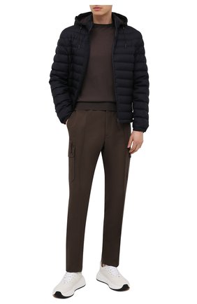 Мужские брюки-карго из хлопка и льна ERMENEGILDO ZEGNA хаки цвета по цене 86400 руб., арт. UWI03/TT21 | Фото 2 Мужские брюки-карго из хлопка и льна ERMENEGILDO ZEGNA хаки цвета, арт. UWI03/TT21 | Фото 2
