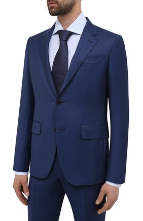 Мужской шерстяной костюм ERMENEGILDO ZEGNA синего цвета по цене 235000 руб., арт. 922563/22FTKY | Фото 2 Мужской шерстяной костюм ERMENEGILDO ZEGNA синего цвета, арт. 922563/22FTKY | Фото 2