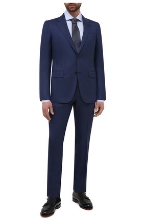 Мужской костюм из шерсти и шелка ERMENEGILDO ZEGNA синего цвета по цене 288000 руб., арт. 916526/221225 | Фото 1 Мужской костюм из шерсти и шелка ERMENEGILDO ZEGNA синего цвета, арт. 916526/221225 | Фото 1