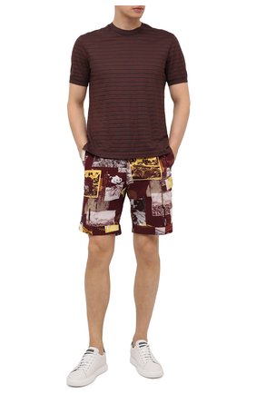 Мужские хлопковые шорты Z ZEGNA разноцветного цвета по цене 42650 руб., арт. VW155/ZZ359 | Фото 2 Мужские хлопковые шорты Z ZEGNA разноцветного цвета, арт. VW155/ZZ359 | Фото 2 (Материал внешний: Хлопок; Длина Шорты М: До колена; Принт: С принтом; Мужское Кросс-КТ: Шорты-одежда; Стили: Кэжуэл; Случай: Повседневный)