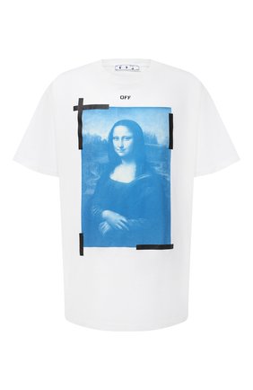 Мужская хлопковая футболка OFF-WHITE белого цвета по цене 23600 руб., арт. 0MAA038R21JER001 | Фото 1 Мужская хлопковая футболка OFF-WHITE белого цвета, арт. 0MAA038R21JER001 | Фото 1