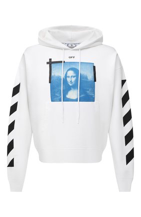 Мужской хлопковое худи OFF-WHITE белого цвета по цене 41600 руб., арт. 0MBB037R21FLE001 | Фото 1 Мужской хлопковое худи OFF-WHITE белого цвета, арт. 0MBB037R21FLE001 | Фото 1