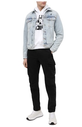 Мужской хлопковое худи OFF-WHITE белого цвета по цене 43600 руб., арт. 0MBB037R21FLE009 | Фото 2 Мужской хлопковое худи OFF-WHITE белого цвета, арт. 0MBB037R21FLE009 | Фото 2