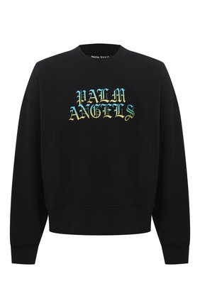Мужской хлопковый свитшот PALM ANGELS черного цвета по цене 43900 руб., арт. PMBA026R21FLE0041084 | Фото 1 Мужской хлопковый свитшот PALM ANGELS черного цвета, арт. PMBA026R21FLE0041084 | Фото 1