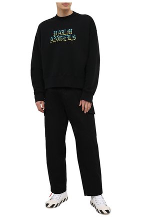 Мужской хлопковый свитшот PALM ANGELS черного цвета по цене 43900 руб., арт. PMBA026R21FLE0041084 | Фото 2 Мужской хлопковый свитшот PALM ANGELS черного цвета, арт. PMBA026R21FLE0041084 | Фото 2