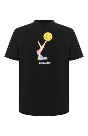 Мужская хлопковая футболка PALM ANGELS черного цвета по цене 28300 руб., арт. PMAA001R21JER0101030 | Фото 1 Мужская хлопковая футболка PALM ANGELS черного цвета, арт. PMAA001R21JER0101030 | Фото 1