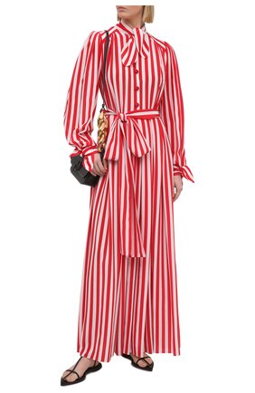 Женское шелковое платье DOLCE & GABBANA красного цвета по цене 227000 руб., арт. F6H2DT/IS1AM | Фото 2 Женское шелковое платье DOLCE & GABBANA красного цвета, арт. F6H2DT/IS1AM | Фото 2