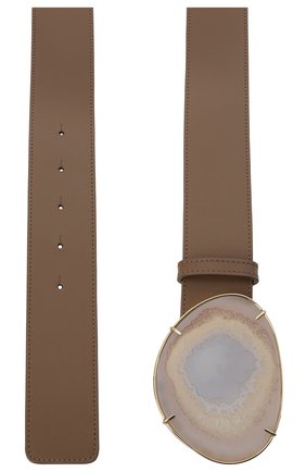 Женский кожаный ремень GIORGIO ARMANI коричневого цвета по цене 86550 руб., арт. Y1I248/YSB3A | Фото 2 Женский кожаный ремень GIORGIO ARMANI коричневого цвета, арт. Y1I248/YSB3A | Фото 2 (Материал: Кожа)