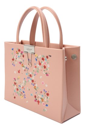 Женская сумка box mini OFF-WHITE светло-розового цвета по цене 85200 руб., арт. 0WNA059R21LEA002 | Фото 3 Женская сумка box mini OFF-WHITE светло-розового цвета, арт. 0WNA059R21LEA002 | Фото 3 (Сумки-технические: Сумки через плечо, Сумки top-handle; Материал: Натуральная кожа; Размер: mini; Ремень/цепочка: На ремешке)