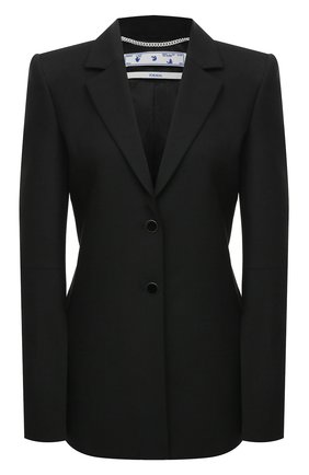 Женский жакет OFF-WHITE черного цвета по цене 115500 руб., арт. 0WEF059R21FAB001 | Фото 1 Женский жакет OFF-WHITE черного цвета, арт. 0WEF059R21FAB001 | Фото 1