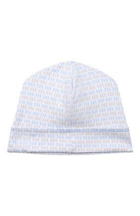 Детского хлопковая шапка MAGNOLIA BABY голубого цвета, арт. 974-50-LB | Фото 2 (Материал: Текстиль, Хлопок; Региональные ограничения белый список (Axapta Mercury): RU)
