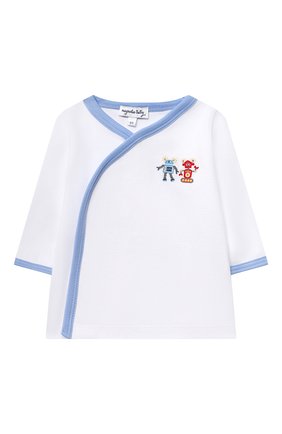 Детский комплект из распашонки и ползунков MAGNOLIA BABY голубого цвета по цене 4460 руб., арт. 974-735P-LB | Фото 2 Детский комплект из распашонки и ползунков MAGNOLIA BABY голубого цвета, арт. 974-735P-LB | Фото 2