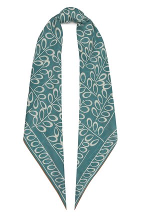 Женская шаль из кашемира и шелка LORO PIANA синего цвета по цене 107500 руб., арт. FAI9006 | Фото 1 Женская шаль из кашемира и шелка LORO PIANA синего цвета, арт. FAI9006 | Фото 1