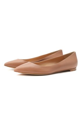 Женские кожаные балетки gianvito GIANVITO ROSSI бежевого цвета по цене 47700 руб., арт. G20879.05CU0.VITPRAL | Фото 1 Женские кожаные балетки gianvito GIANVITO ROSSI бежевого цвета, арт. G20879.05CU0.VITPRAL | Фото 1