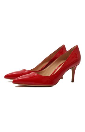 Женские кожаные туфли gianvito 70 GIANVITO ROSSI красного цвета по цене 53900 руб., арт. G26770.70RIC.VERTABS | Фото 1 Женские кожаные туфли gianvito 70 GIANVITO ROSSI красного цвета, арт. G26770.70RIC.VERTABS | Фото 1