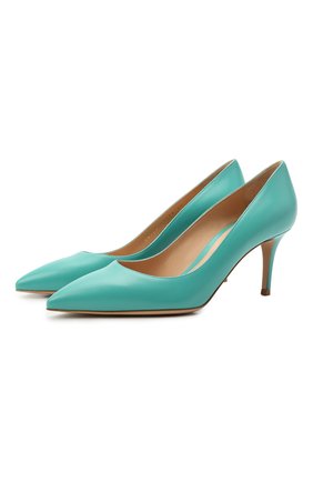 Женские кожаные туфли gianvito 70 GIANVITO ROSSI бирюзового цвета по цене 51650 руб., арт. G26770.70RIC.VITMALE | Фото 1 Женские кожаные туфли gianvito 70 GIANVITO ROSSI бирюзового цвета, арт. G26770.70RIC.VITMALE | Фото 1