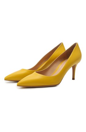 Женские кожаные туфли gianvito 70 GIANVITO ROSSI желтого цвета по цене 51650 руб., арт. G26770.70RIC.VITMIM0 | Фото 1 Женские кожаные туфли gianvito 70 GIANVITO ROSSI желтого цвета, арт. G26770.70RIC.VITMIM0 | Фото 1