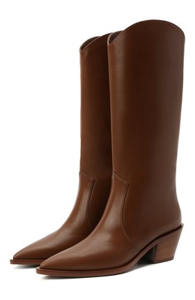 Женские кожаные сапоги GIANVITO ROSSI коричневого цвета по цене 114500 руб., арт. G73329.45CU0.CLNCU0I | Фото 1 Женские кожаные сапоги GIANVITO ROSSI коричневого цвета, арт. G73329.45CU0.CLNCU0I | Фото 1