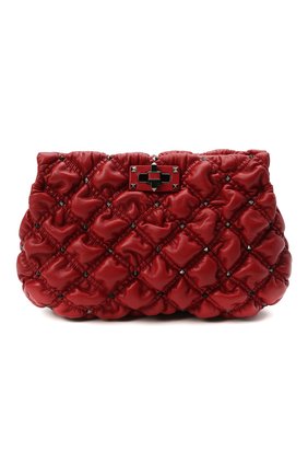 Женский клатч spikeme VALENTINO красного цвета по цене 148000 руб., арт. VW2B0I22/EFZ | Фото 1 Женский клатч spikeme VALENTINO красного цвета, арт. VW2B0I22/EFZ | Фото 1 (Материал: Натуральная кожа; Размер: medium; Ремень/цепочка: На ремешке; Женское Кросс-КТ: Клатч-клатчи, Вечерняя сумка; Случай: Вечерний)