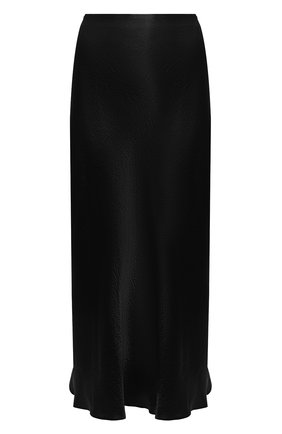 Женская юбка VINCE черного цвета, арт. V693930625 | Фото 1 (Длина Ж (юбки, платья, шорты): Миди; Женское Кросс-КТ: Юбка-одежда; Материал внешний: Синтетический материал; Стили: Романтичный)