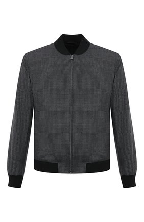 Мужской бомбер из вискозы BOSS темно-серого цвета по цене 44500 руб., арт. 50444052 | Фото 1 Мужской бомбер из вискозы BOSS темно-серого цвета, арт. 50444052 | Фото 1