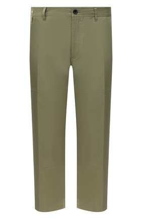 Мужские хлопковые брюки LANVIN хаки цвета по цене 59950 руб., арт. RM-TR0060-4468-P21 | Фото 1 Мужские хлопковые брюки LANVIN хаки цвета, арт. RM-TR0060-4468-P21 | Фото 1