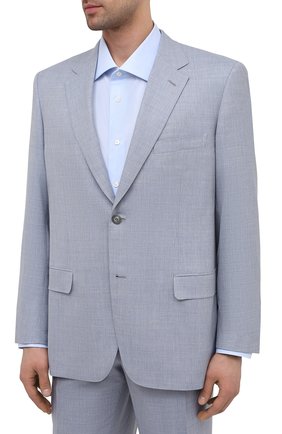 Мужской шерстяной костюм BRIONI светло-голубого цвета по цене 451500 руб., арт. RAH012/P0A69/PARLAMENT0 | Фото 2 Мужской шерстяной костюм BRIONI светло-голубого цвета, арт. RAH012/P0A69/PARLAMENT0 | Фото 2