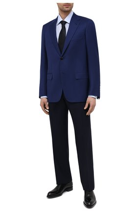 Мужской шерстяной пиджак BRIONI темно-синего цвета по цене 427500 руб., арт. RGH01D/09A5U/PARLAMENT0 | Фото 2 Мужской шерстяной пиджак BRIONI темно-синего цвета, арт. RGH01D/09A5U/PARLAMENT0 | Фото 2 (Материал подклада: Купро; 1-2-бортные: Однобортные; Пиджаки М: Прямой; Случай: Коктейльный; Стили: Классический; Длина (для топов): Стандартные; Рукава: Длинные; Материал внешний: Шерсть; Региональные ограничения белый список (Axapta Mercury): RU)
