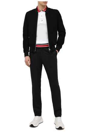 Мужское хлопковое поло BALMAIN белого цвета по цене 108000 руб., арт. VH1GB020/K010 | Фото 2 Мужское хлопковое поло BALMAIN белого цвета, арт. VH1GB020/K010 | Фото 2