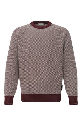 Мужской хлопковый свитер Z ZEGNA бордового цвета по цене 36200 руб., арт. VWC70/ZZ410 | Фото 1 Мужской хлопковый свитер Z ZEGNA бордового цвета, арт. VWC70/ZZ410 | Фото 1 (Принт: С принтом; Мужское Кросс-КТ: Свитер-одежда; Рукава: Длинные; Материал внешний: Хлопок; Длина (для топов): Стандартные; Стили: Кэжуэл)