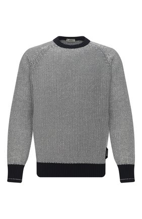 Мужской хлопковый свитер Z ZEGNA черно-белого цвета по цене 36200 руб., арт. VWC70/ZZ410 | Фото 1 Мужской хлопковый свитер Z ZEGNA черно-белого цвета, арт. VWC70/ZZ410 | Фото 1 (Материал внешний: Хлопок; Принт: С принтом; Стили: Кэжуэл; Длина (для топов): Стандартные; Мужское Кросс-КТ: Свитер-одежда; Рукава: Длинные)