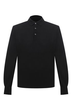 Мужское поло из хлопка и шелка ERMENEGILDO ZEGNA черного цвета по цене 36900 руб., арт. UW399/850 | Фото 1 Мужское поло из хлопка и шелка ERMENEGILDO ZEGNA черного цвета, арт. UW399/850 | Фото 1