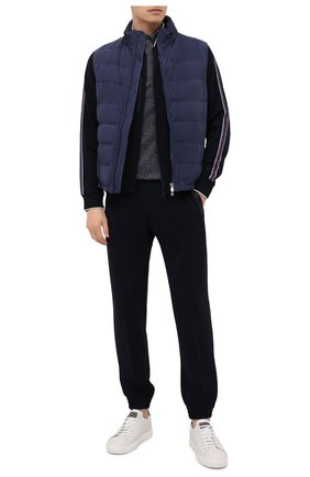 Мужское поло из хлопка и льна ERMENEGILDO ZEGNA темно-синего цвета по цене 47300 руб., арт. UW314/753 | Фото 2 Мужское поло из хлопка и льна ERMENEGILDO ZEGNA темно-синего цвета, арт. UW314/753 | Фото 2