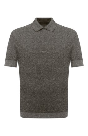 Мужское поло из хлопка и льна ERMENEGILDO ZEGNA хаки цвета по цене 47300 руб., арт. UW314/753 | Фото 1 Мужское поло из хлопка и льна ERMENEGILDO ZEGNA хаки цвета, арт. UW314/753 | Фото 1