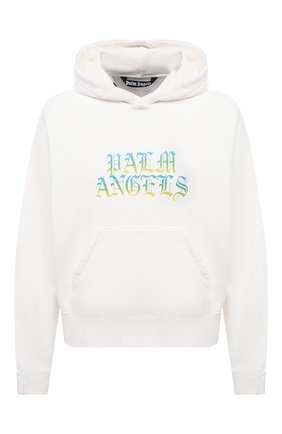 Мужской хлопковое худи PALM ANGELS белого цвета по цене 43900 руб., арт. PMBB058R21FLE0030484 | Фото 1 Мужской хлопковое худи PALM ANGELS белого цвета, арт. PMBB058R21FLE0030484 | Фото 1