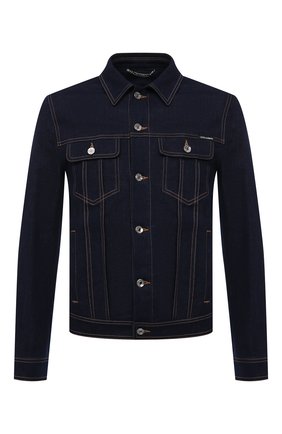 Мужская джинсовая куртка DOLCE & GABBANA синего цвета по цене 69950 руб., арт. G9JC2Z/G8DM7 | Фото 1 Мужская джинсовая куртка DOLCE & GABBANA синего цвета, арт. G9JC2Z/G8DM7 | Фото 1