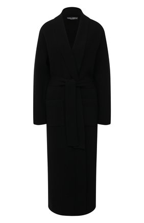 Женский кашемировый кардиган DOLCE & GABBANA черного цвета по цене 297500 руб., арт. FX830T/JAW09 | Фото 1 Женский кашемировый кардиган DOLCE & GABBANA черного цвета, арт. FX830T/JAW09 | Фото 1