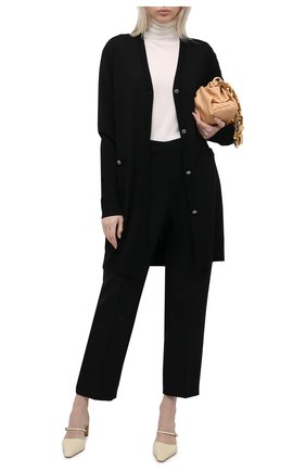 Женский шерстяной кардиган DOLCE & GABBANA черного цвета по цене 99500 руб., арт. FX828T/JAVVB | Фото 2 Женский шерстяной кардиган DOLCE & GABBANA черного цвета, арт. FX828T/JAVVB | Фото 2