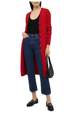 Женский шерстяной кардиган DOLCE & GABBANA красного цвета по цене 126000 руб., арт. FX827T/JAVVB | Фото 2 Женский шерстяной кардиган DOLCE & GABBANA красного цвета, арт. FX827T/JAVVB | Фото 2