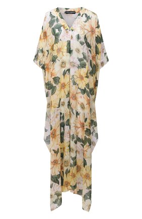 Женское шелковое платье DOLCE & GABBANA желтого цвета по цене 173500 руб., арт. F6I7QT/IS1FL | Фото 1 Женское шелковое платье DOLCE & GABBANA желтого цвета, арт. F6I7QT/IS1FL | Фото 1