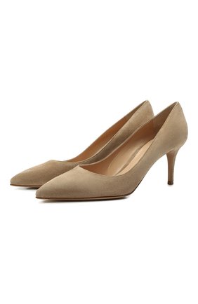 Женские замшевые туфли gianvito 70 GIANVITO ROSSI бежевого цвета по цене 51650 руб., арт. G26770.70RIC.CAMBISQ | Фото 1 Женские замшевые туфли gianvito 70 GIANVITO ROSSI бежевого цвета, арт. G26770.70RIC.CAMBISQ | Фото 1