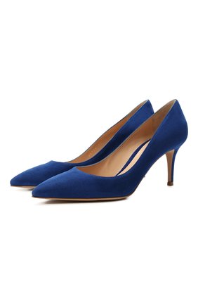 Женские замшевые туфли gianvito 70 GIANVITO ROSSI синего цвета по цене 51650 руб., арт. G26770.70RIC.CAMHAWA | Фото 1 Женские замшевые туфли gianvito 70 GIANVITO ROSSI синего цвета, арт. G26770.70RIC.CAMHAWA | Фото 1