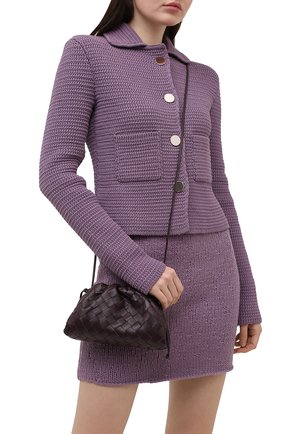 Женский клатч pouch mini BOTTEGA VENETA темно-фиолетового цвета по цене 117500 руб., арт. 585852/VCPP1 | Фото 2 Женский клатч pouch mini BOTTEGA VENETA темно-фиолетового цвета, арт. 585852/VCPP1 | Фото 2 (Материал: Натуральная кожа; Ремень/цепочка: На ремешке; Женское Кросс-КТ: Клатч-клатчи; Размер: mini)