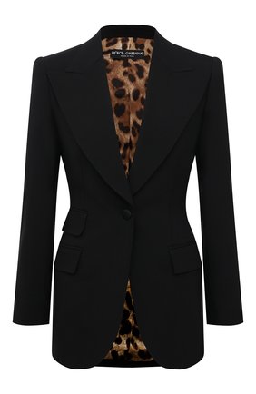 Женский шерстяной жакет DOLCE & GABBANA черного цвета по цене 176500 руб., арт. F29D0T/FUBAJ | Фото 1 Женский шерстяной жакет DOLCE & GABBANA черного цвета, арт. F29D0T/FUBAJ | Фото 1