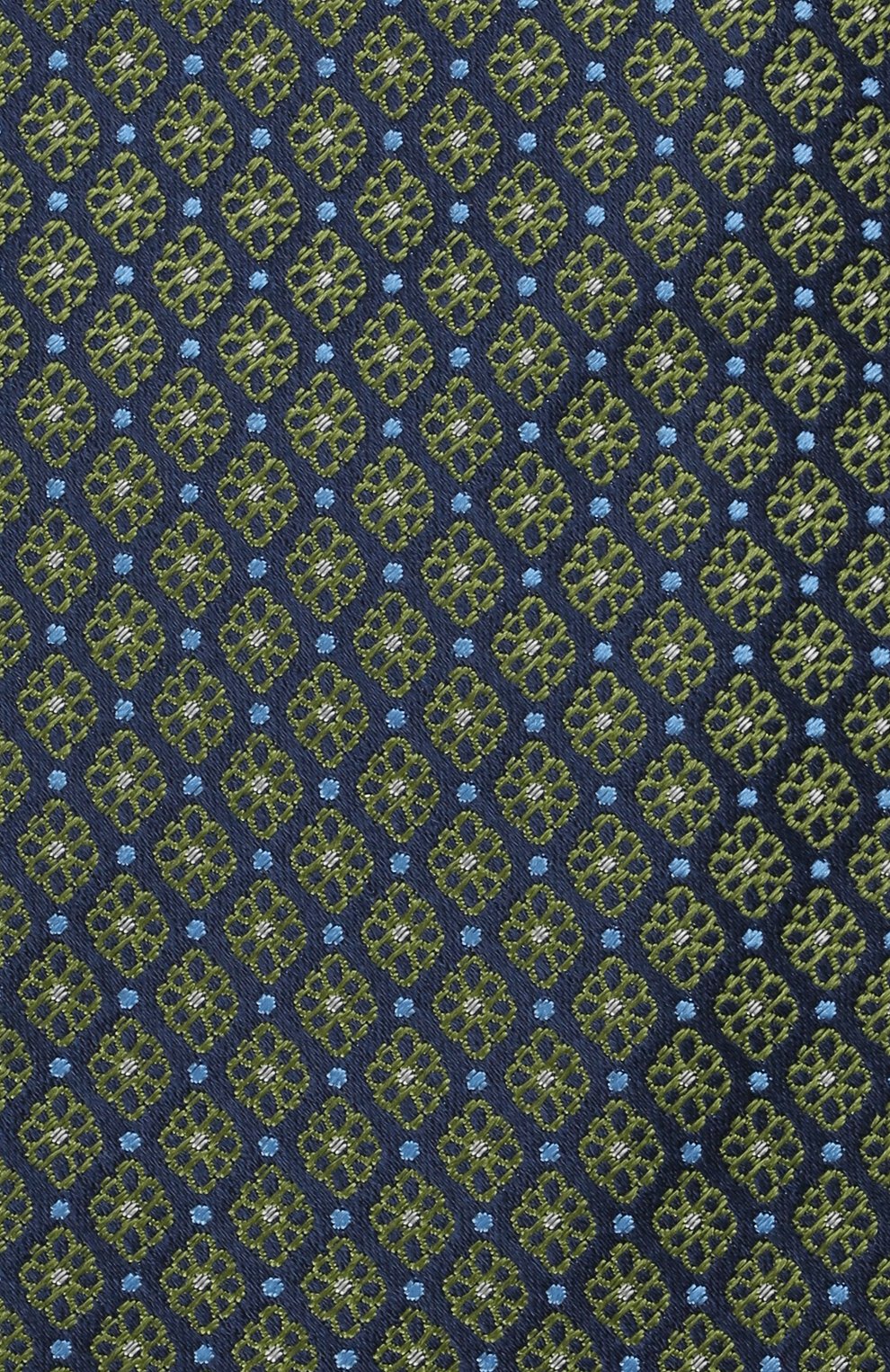 Мужской шелковый галстук CANALI хаки цвета, арт. 18/HJ03076 | Фото 3 (Принт: С принтом; Материал: Текстиль, Шелк)