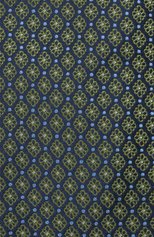 Мужской шелковый галстук CANALI хаки цвета, арт. 18/HJ03076 | Фото 3 (Принт: С принтом; Материал: Текстиль, Шелк)