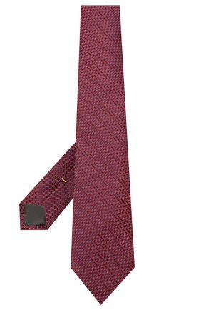 Мужской шелковый галстук CANALI красного цвета по цене 12700 руб., арт. 18/HJ03123 | Фото 2 Мужской шелковый галстук CANALI красного цвета, арт. 18/HJ03123 | Фото 2